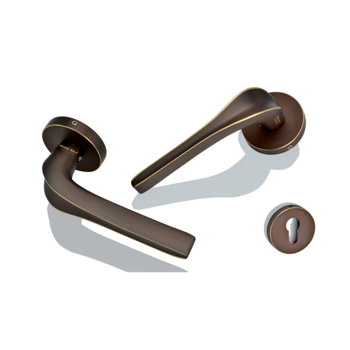 Brass Rose Handle DBRH 10003 C Antique