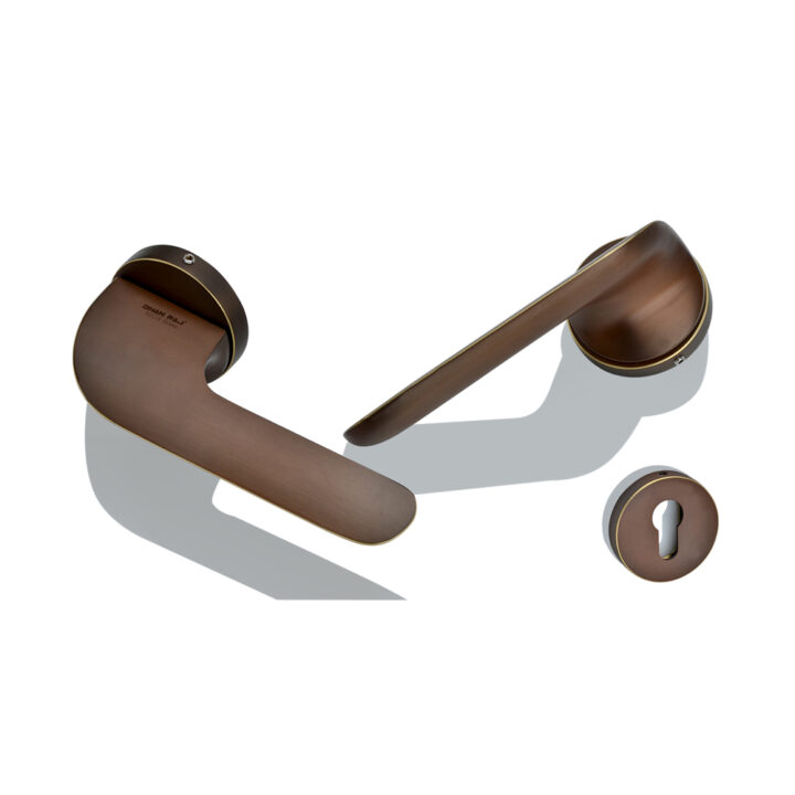 Brass Rose Handle DBRH 10004 C Antique