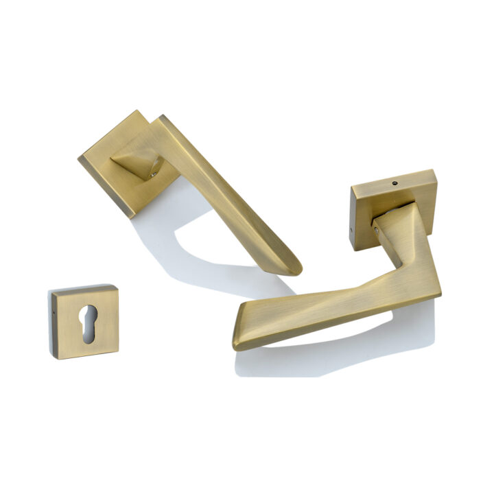 Brass Rose Handle DBRH 10005 Antique