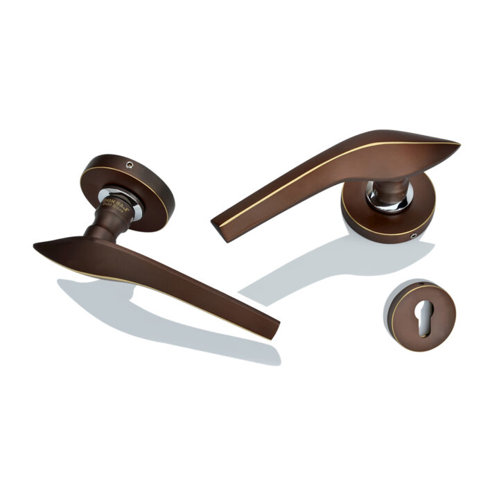 Brass Rose Handle DBRH 10005 C Antique