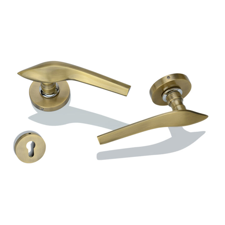 Brass Rose Handle DBRH 10006 Antique